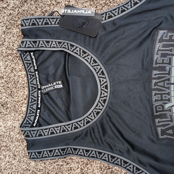 NWT Alphalete Men's Varsity Basketball Tank Top Jersey Size 3XL - Picture 3 of 10